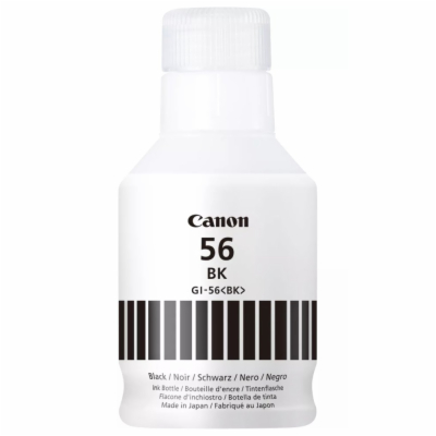 Canon BJ INK GI-56 PGBK Black Ink Bottle pro Maxify GX605...