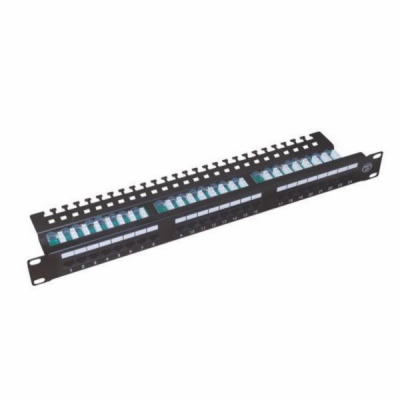 XtendLan Patch panel 19", 24 portů, Cat5e, UTP, vyvazovac...