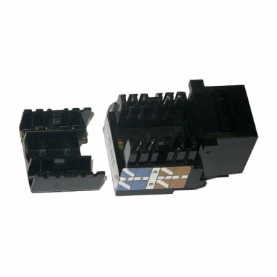 XtendLan Keystone jack RJ45, narážecí, CAT6, UTP, černý