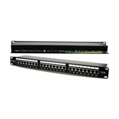 XtendLan Patch panel 19", 24 portů, stíněný, Cat5e