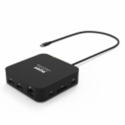 PORT CONNECT USB-C Dokovací stanice 10v1, 2x4K Display Po...