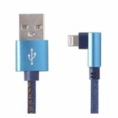 Gembird kábel nabíjací Lightning 8-pin (M) 90° na USB 2.0...