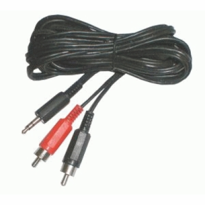 Kabel TIPA JACK 3.5 stereo/2xCINCH 5m