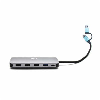 i-tec USB 3.0 USB-C/Thunderbolt 3x Display Metal Nano Doc...