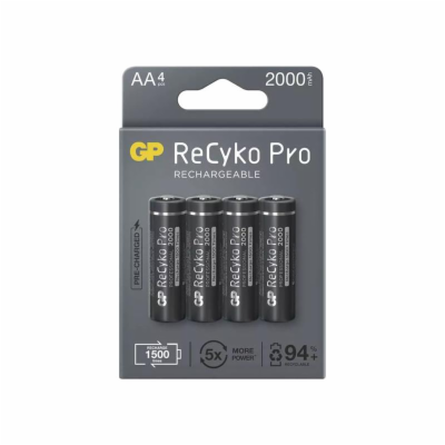 Nabíjecí baterie GP ReCyko Pro Professional AA (HR6) 4Ks