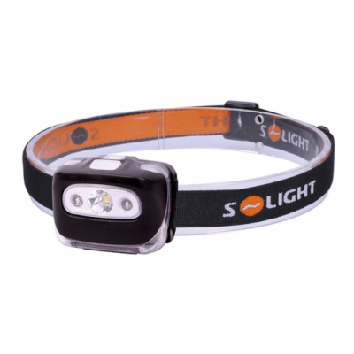 Solight čelová LED svítilna, 3W + červené světlo, 3x AAA