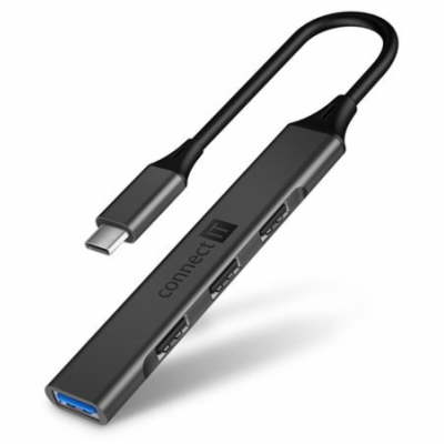 CONNECT IT USB-C hub, (1xUSB-A 3.0, 3xUSB-A 2.0), externí...