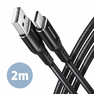 AXAGON BUCM-AM20AB, HQ kabel USB-C <-> USB-A, 2m, USB 2.0...