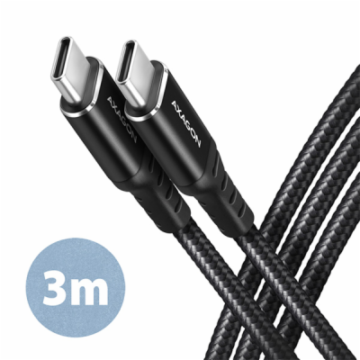 AXAGON BUCM-CM30AB, HQ kabel USB-C <-> USB-C, 3m, USB 2.0...