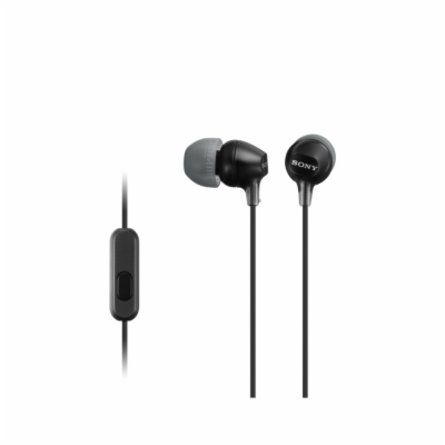 SONY stereo sluchátka MDR-EX15LP, černá