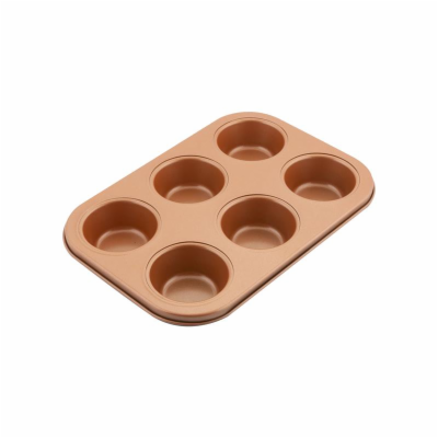 Lamart LT3091 Forma na 6 muffinů COPPER, 26,5 x 18 cm