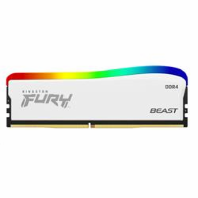 Kingston FURY Beast White DDR4 8GB 3200MT/s DIMM CL16 RGB SE