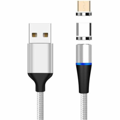 PremiumCord Magnetický micro USB a USB-C nabíjecí a datov...