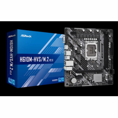 ASRock H610M-HVS/M.2 R2.0 / Intel H610 / LGA1700 / 2x DDR...