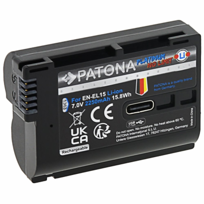 PATONA baterie pro foto Nikon EN-EL15C 2600mAh Li-Ion Pla...