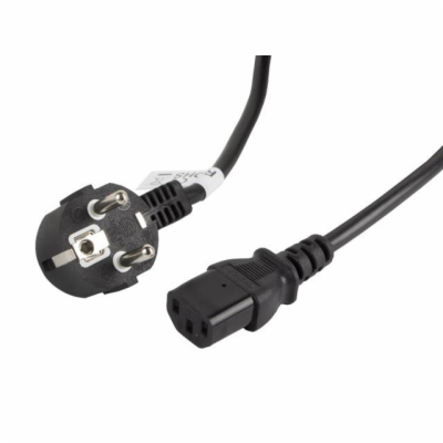 LANBERG CEE 7/7 na IEC 320 C13 POWER CORD 3M VDE černý  