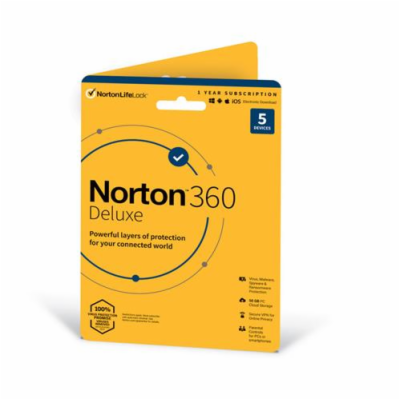 Norton 360 DELUXE 50GB + VPN 1 lic. 5 lic. 2 roky - ESD (...