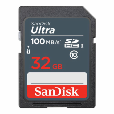 Paměťová karta SanDisk Ultra SDHC 32GB, 100MB/s, Class 10