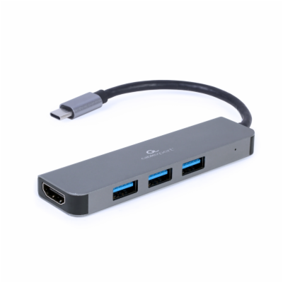 Gembird A-CM-COMBO2-01 Gembird USB-C 2v1 multiport hub + ...