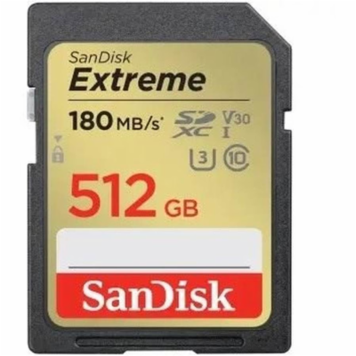 SanDisk SDXC karta 512GB Extreme (190 MB/s Class 10, UHS-...