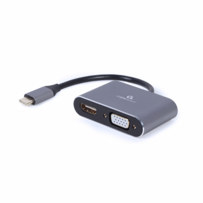 Gembird USB-C/HDMI, VGA adaptér