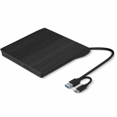 C-TECH Externí DVD vypalovačka DVD-USB-AC, USB 3.0, USB A...