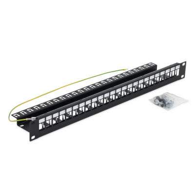 Triton 19  modulární patch panel 1U pro max. 24ks keyston...