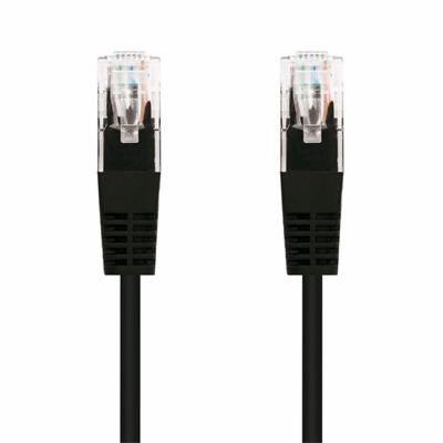 C-TECH CB-PP5-1BK patch, Cat5e, UTP, 1m, černý C-TECH kab...