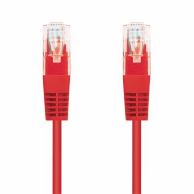 C-Tech CB-PP5-025R patch, Cat5e, UTP, 0,25m, červený C-TE...