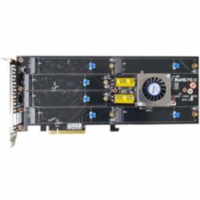 ARECA 6x M.2 NVMe/SATA RAID0/1/10/JBOD card , PCIe4.0 x8 ...