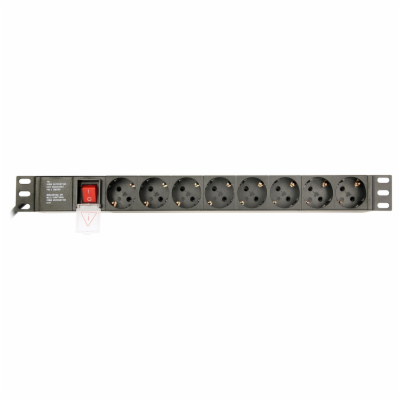 Gembird EG-PDU-014 Gembird PDU 8 schucko, 1U, 16 A, 3m