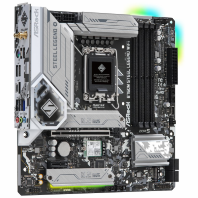 ASRock MB Sc LGA1700 B760M STEEL LEGEND WIFI, Intel B760,...