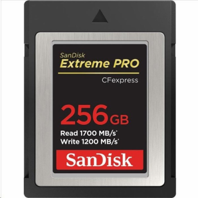 SanDisk Extreme Pro CFexpress Card 256GB, Type B, 1700MB/...