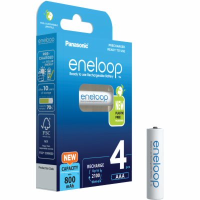 PANASONIC HR03 AAA 4MCCE/4BE ENELOOP N, 800 mAh (Blistr 4ks)