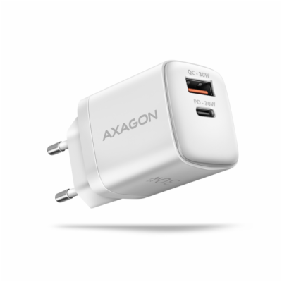 AXAGON ACU-PQ30W, Sil nabíječka do sítě 30W, 2x port (USB...