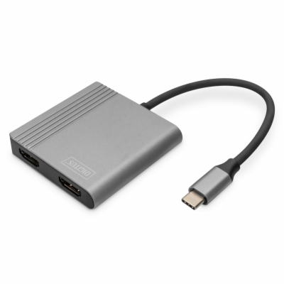 Digitus DA-70828 DIGITUS Adaptér USB-C - 2x HDMI, 18 cm 4...