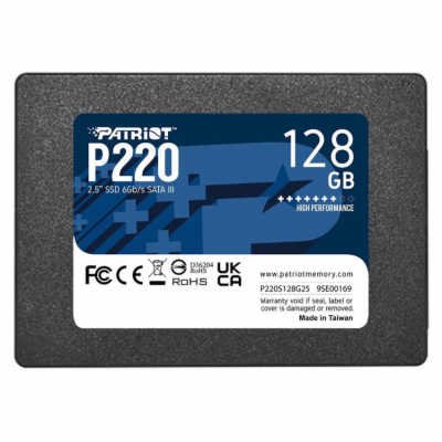 Patriot P220 128GB, P220S128G25 PATRIOT P220/128GB/SSD/2....