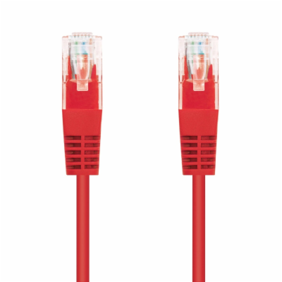 C-Tech CB-PP5-05R patch, Cat5e, UTP, 0,5m, červený C-TECH...