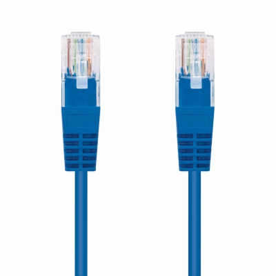 C-Tech CB-PP5-05B patch, Cat5e, UTP, 0,5m, modrý C-TECH K...