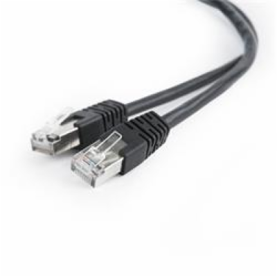 Gembird PP22-1M/BK Patch RJ45, cat. 5e, FTP, 1m, černý Ge...