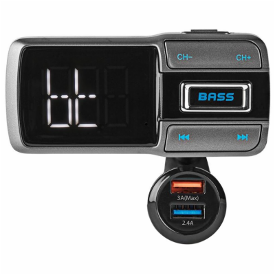 NEDIS FM Transmitter do auta/ Hands free volání/ 2.0 "/ L...