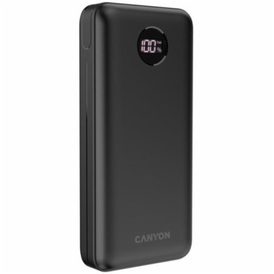 CANYON powerbanka PB-2002, 20000mAh Li-poly QC&PD, displa...