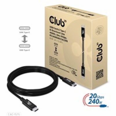 Club3D CAC-1575 USB-C, Data 20Gbps, PD 240W(48V/5A) EPR M...