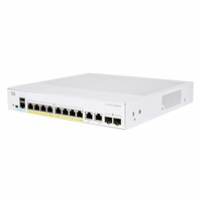 Cisco switch CBS250-8FP-E-2G (8xGbE,2xGbE/SFP combo,8xPoE...