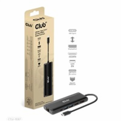 Club3D Dokovací stanice USB-C, 8-in-1 MST Dual (1x HDMI/1...