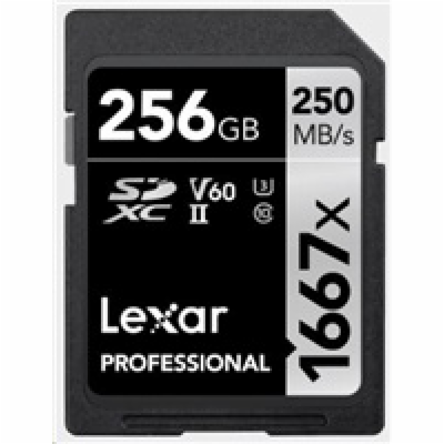 Lexar paměťová karta 256GB Professional 1667x SDXC™ UHS-I...