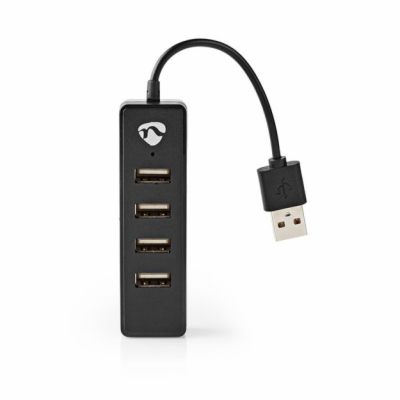 Nedis UHUBU2420BK - Počítačový Rozbočovač | USB-A Zástrčk...