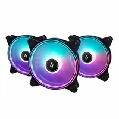 CHIEFTEC RGB větrák NF-3012-RGB, 120x120x25 mm, with 3 pi...