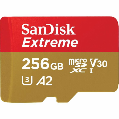 Paměťová karta SanDisk Extreme microSDXC 256GB + SD Adapt...