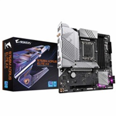 GIGABYTE MB Sc LGA1700 B760M AORUS ELITE AX, Intel B760, ...